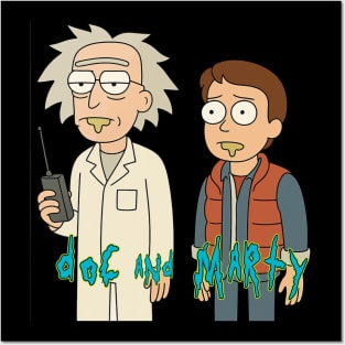 Multiverse Mix: Doc and Marty Posters and Art